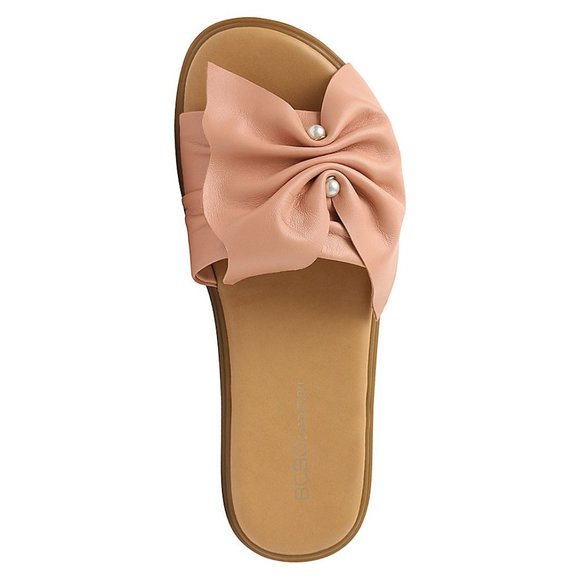 BCBG Generation Eleni Leather Slide Sandals - Worn Once! - Picture 1 of 2